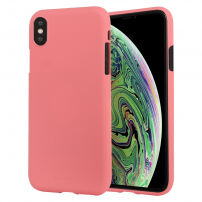 MERCURY GOOSPERY Vloeibaar siliconendeksel voor iPhone XS Max. - rozig
