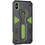 NILLKIN Verdediger II-bestendige afdekking voor iPhone XS Max. - groen