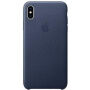 Originele Apple lederen koffer voor iPhone XS Max. - nachtblauw