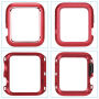 Magnetische metalen behuizing voor Apple Watch 38mm - rood