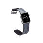Siliconen band met grijs patroon voor Apple Watch 42mm / 41mm / 40mm / 38mm - zwart