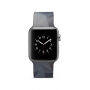 Siliconen band met grijs patroon voor Apple Watch 42mm / 41mm / 40mm / 38mm - zwart