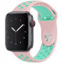Siliconen band voor Apple Watch 42mm / 41mm / 40mm / 38mm - roze-turkoois