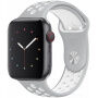 Siliconen band voor Apple Watch 42mm / 41mm / 40mm / 38mm - grijs-wit