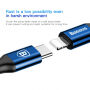 BASEUS bliksem/USB-C-kabel voor iPhone - 2m - blauw