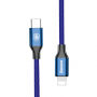 BASEUS bliksem/USB-C-kabel voor iPhone - 2m - blauw