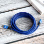 BASEUS bliksem/USB-C-kabel voor iPhone - 2m - blauw