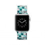 Siliconen band met zwart patroon voor Apple Watch 42mm / 41mm / 40mm / 38mm - wit