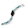 Siliconen band met zwart patroon voor Apple Watch 42mm / 41mm / 40mm / 38mm - wit