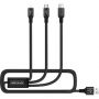 NILLKIN 3v1 Gift Box (beschermhoes / draadloze lader / kabel) voor iPhone XS Max - zwart
