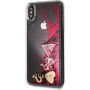 Ik denk dat Glitter Case Hearts cover voor iPhone XS Max. - framboos