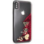 Ik denk dat Glitter Case Hearts cover voor iPhone XS Max. - framboos
