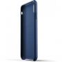 Mujjo volleren portemonneehoes voor iPhone XS Max. - blauw