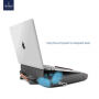 Multifunctionele draagkoffer met standaard voor iPad Pro 12,9" / MacBook tot 14" - grauw