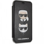 Karl Lagerfeld (Karl Lagerfeld) Karl en Choupette Boek (Karl Lagerfeld) Karl en Choupette Boek iPhone XR - zwart