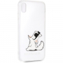 Karl Lagerfeld Fun Choupette Geen Touw Hard Case voor iPhone XS Max. - rein