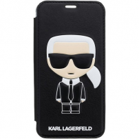 Karl Lagerfeld Ikonik Boekenkast voor Karl Lagerfeld Ikonik voor iPhone X / XS - zwart