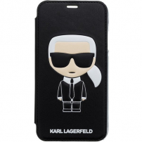 Karl Lagerfeld Ikonik Boekenkast voor Karl Lagerfeld Ikonik voor iPhone XR - zwart