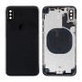 Achterklep (behuizing) voor Apple iPhone X - zwart