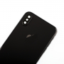 Achterklep (behuizing) voor Apple iPhone X - zwart