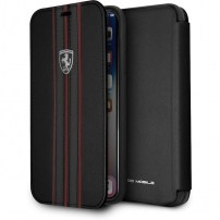 Ferrari Off Track Logo Boekentas voor iPhone X / XS - zwart