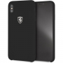 Ferrari Off Track Silicone Case voor iPhone XS Max. - zwart