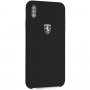 Ferrari Off Track Silicone Case voor iPhone XS Max. - zwart