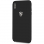 Ferrari Off Track Silicone Case voor iPhone XS Max. - zwart