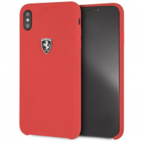 Ferrari Off Track Silicone Case voor iPhone XS Max. - rood