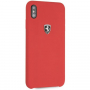 Ferrari Off Track Silicone Case voor iPhone XS Max. - rood