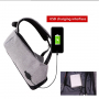 Veiligheidsrugzak met externe USB-poort voor iPad / MacBook tot 15" - blauw
