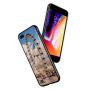 NXE-hoes met glazen achterkant voor iPhone 7 Plus / 8 Plus - bedevaart