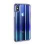 BASEUS Aurora hoes voor BASEUS Aurora voor iPhone XS - blauw