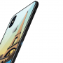 NXE-hoes met glazen achterkant voor iPhone XS - Parijs