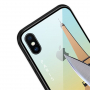 NXE-hoes met glazen achterkant voor iPhone XS - Parijs