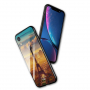 NXE-hoes met glazen achterkant voor iPhone XR - Eiffeltoren