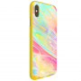 NILLKIN Ombre cover voor iPhone XS Max. - geel