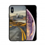 NXE-hoes met glazen achterkant voor iPhone XS Max. - weg