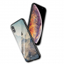 NXE-hoes met glazen achterkant voor iPhone XS Max. - gebergten