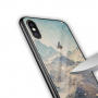 NXE-hoes met glazen achterkant voor iPhone XS Max. - gebergten