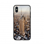NXE-hoes met glazen achterkant voor iPhone XS Max. - Empire State Building