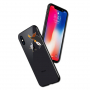 NXE-hoes met glazen achterkant voor iPhone XS Max. - boze pinguïn