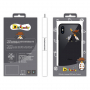 NXE-hoes met glazen achterkant voor iPhone XS Max. - boze pinguïn