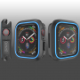 Siliconen koffer voor Apple Watch 40mm - zwart - blauw