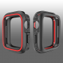 Siliconen koffer voor Apple Watch 40mm - zwart - rood