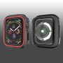 Siliconen koffer voor Apple Watch 40mm - zwart - rood