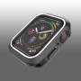 Siliconen koffer voor Apple Watch 40mm - zwart - wit