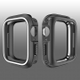 Siliconen koffer voor Apple Watch 40mm - zwart - wit