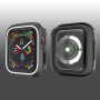 Siliconen koffer voor Apple Watch 40mm - zwart - wit