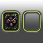 Siliconen koffer voor Apple Watch 40mm - zwart - groen